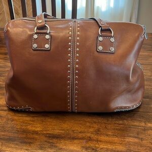 Spotless, never used, buttery soft chestnut brown Michael Kors Satchel